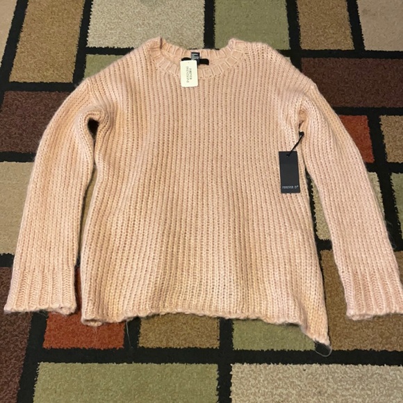 light pink/ blush chunky knit sweater - Picture 1 of 4